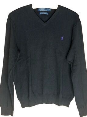 Men’s Polo Ralph Lauren Black Pima Cotton Sweater